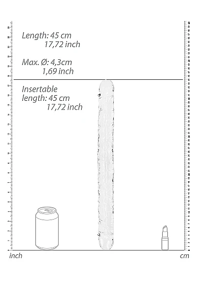 Realrock 18" Double Dildo Purple - Image 4