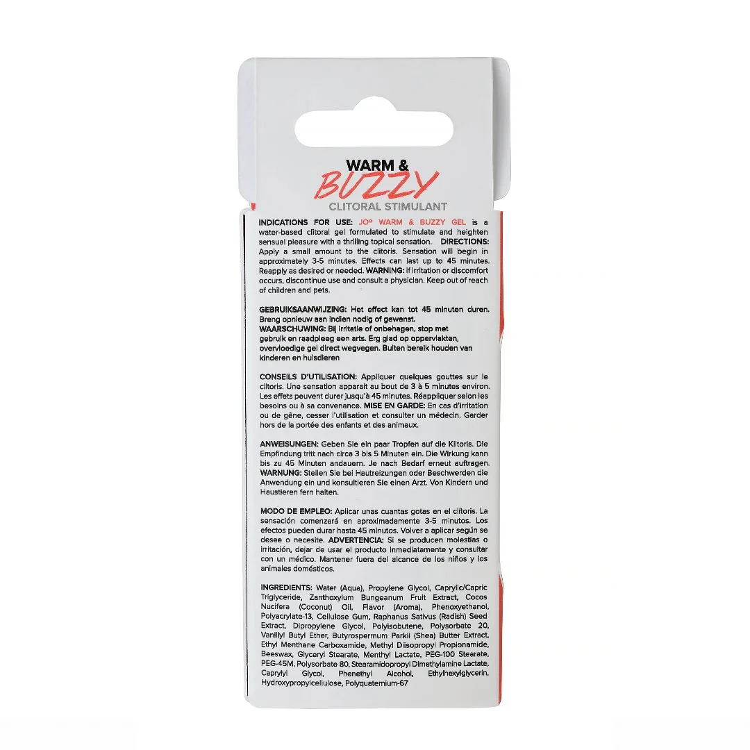 JO Warm & Buzzy Clitoral Gel for Her 10ml - Image 8