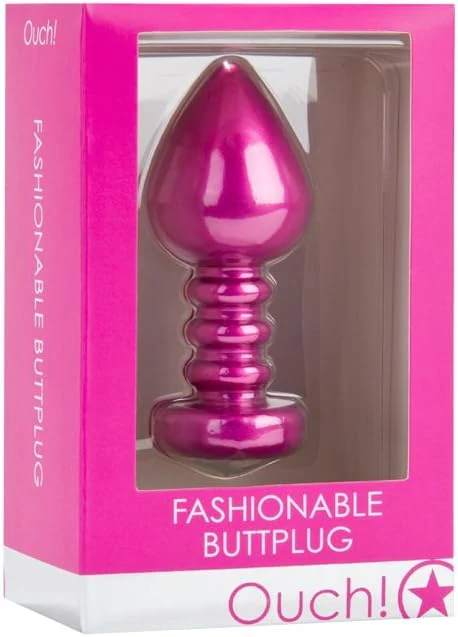 Ouch Fashionable Butt Plug Pink - Image 2