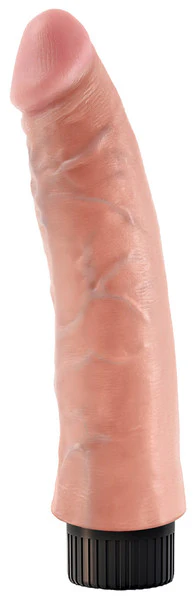 King Cock 7" Vibrating Cock Flesh - Image 3