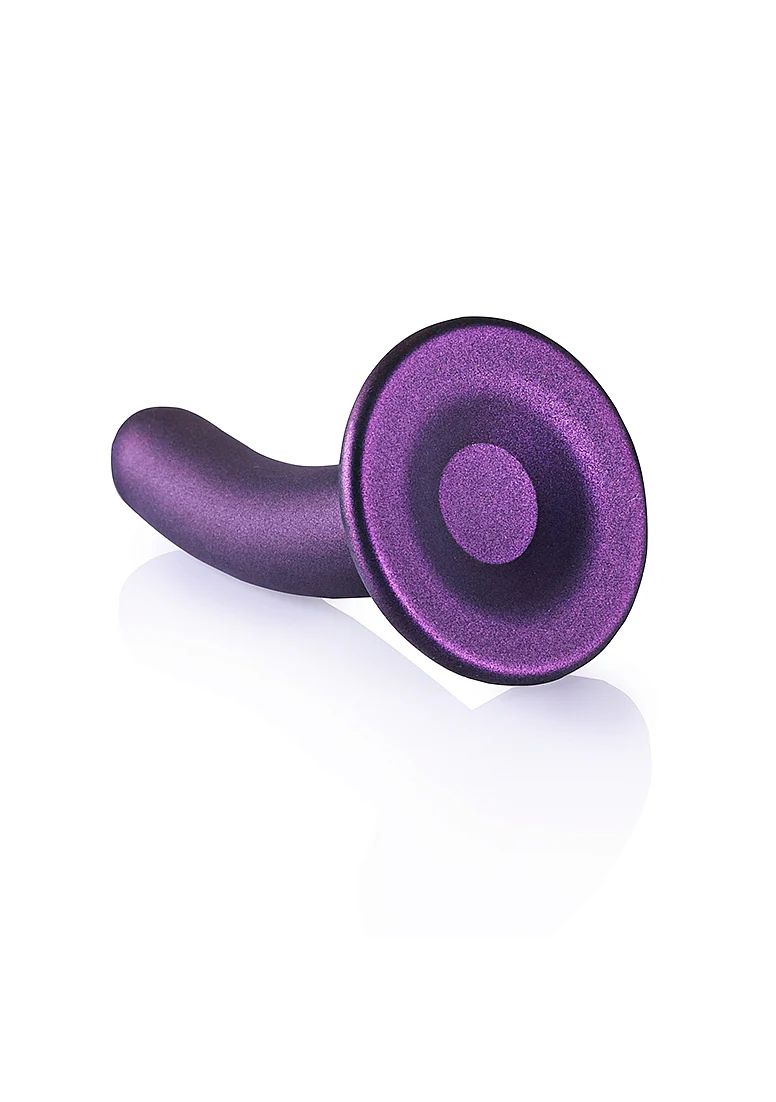 Ouch Smooth G-Spot Dildo 5'' Metallic Purple - Image 3