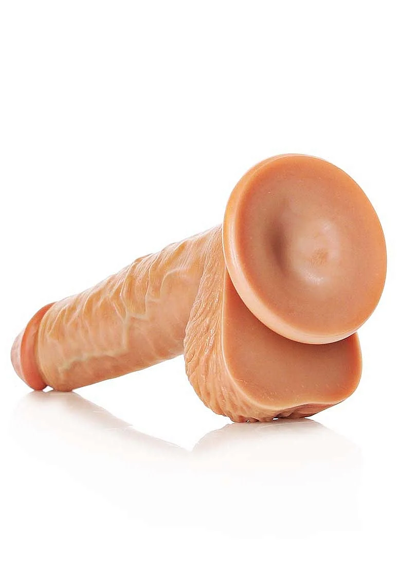 Realrock 8" Cock With Balls - Regular Straight - Tan - Image 5