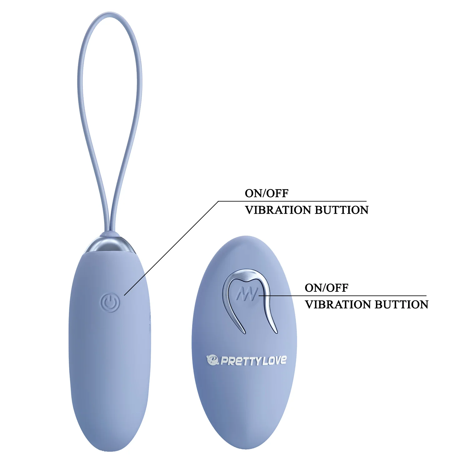 Pretty Love Julia 2 Egg Vibrator Blue BI-014362W-4A5 - Image 6