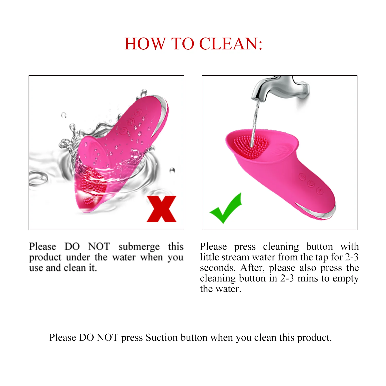 Pretty Love Isaac Clitoral Suction Vibe Pink - Image 5