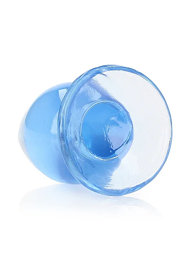 Realrock 3.5" Crystal Clear Plug Blue - Image 2