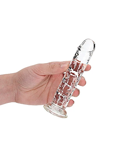 Realrock 6" Crystal Clear Dildo Clear - Image 2