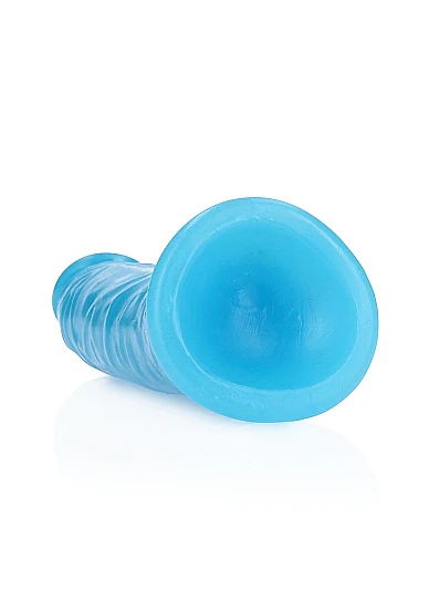 Realrock 6" Glow-N-Dark Dildo Blue - Image 4