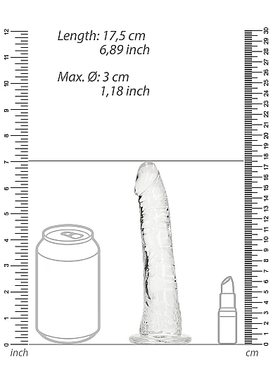 Realrock 6" Glow-N-Dark Dildo Pink - Image 5