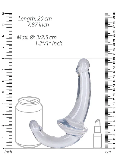 Realrock 6" Glow Strapless Strap Purp - Image 2