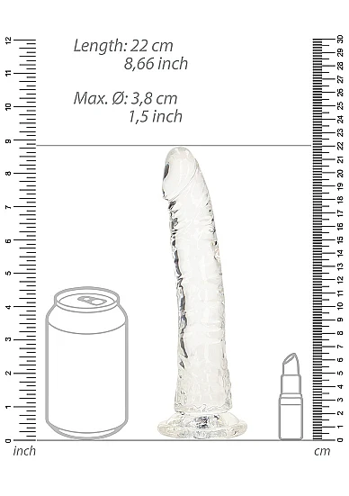 Realrock 8" Glow-N-Dark Dildo Green - Image 5