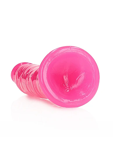 Realrock 8" Glow-N-Dark Dildo Pink - Image 3