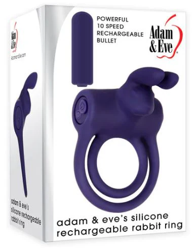 Adam & Eve Silicone Rechargeable Rabbit Ring