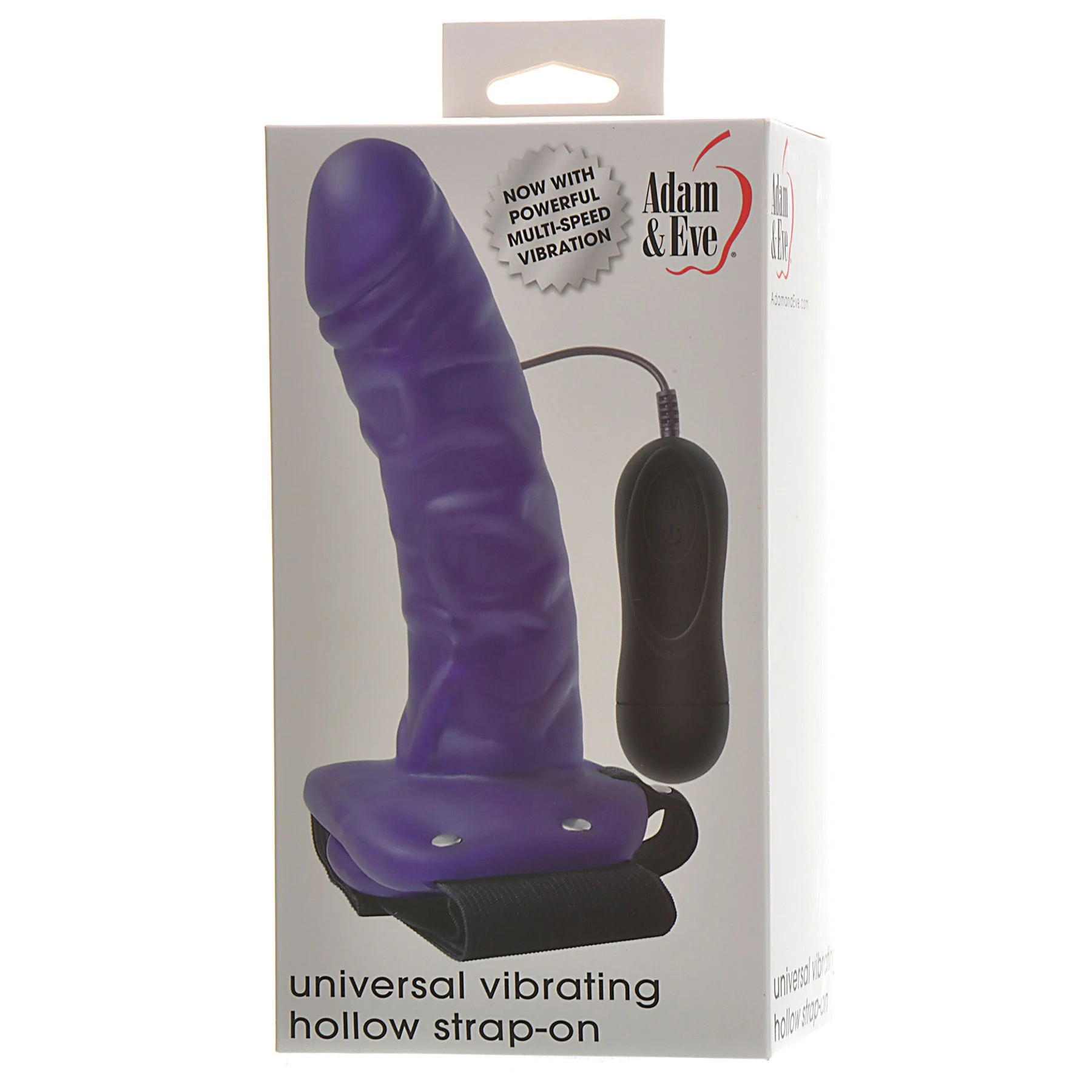 Adam & Eve Universal Vibrating Hollow Strap On - Image 3