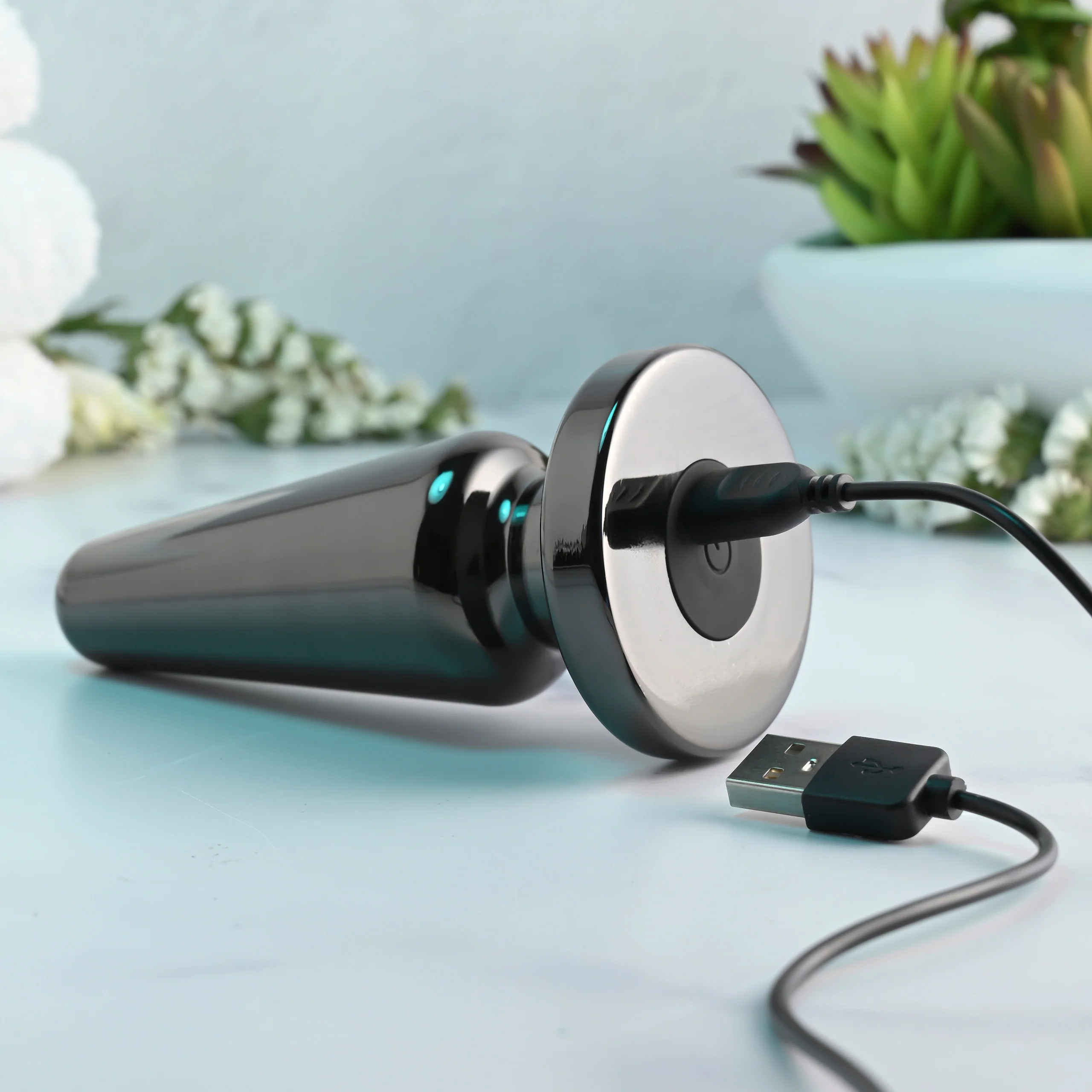 Evolved Advanced Vibrating Metal Butt Plug - Image 5