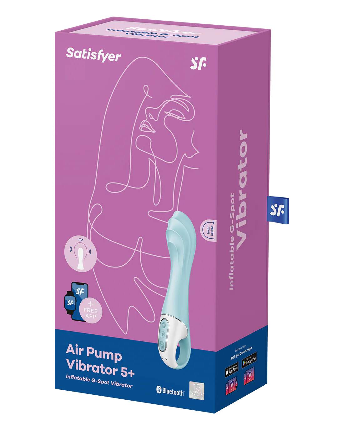 Satisfyer Air Pump Vibe 5+ Blue