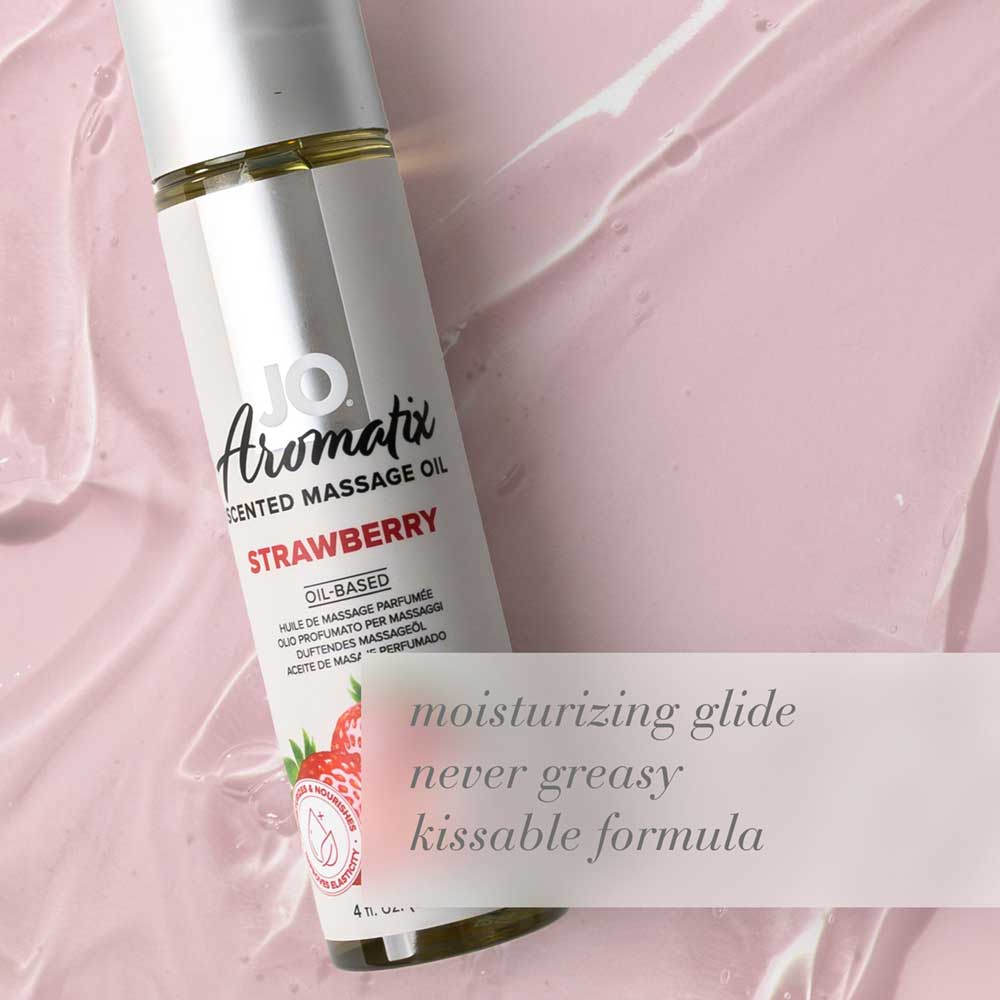 JO Aromatix Massage Oil Strawberry 120ml - Image 3