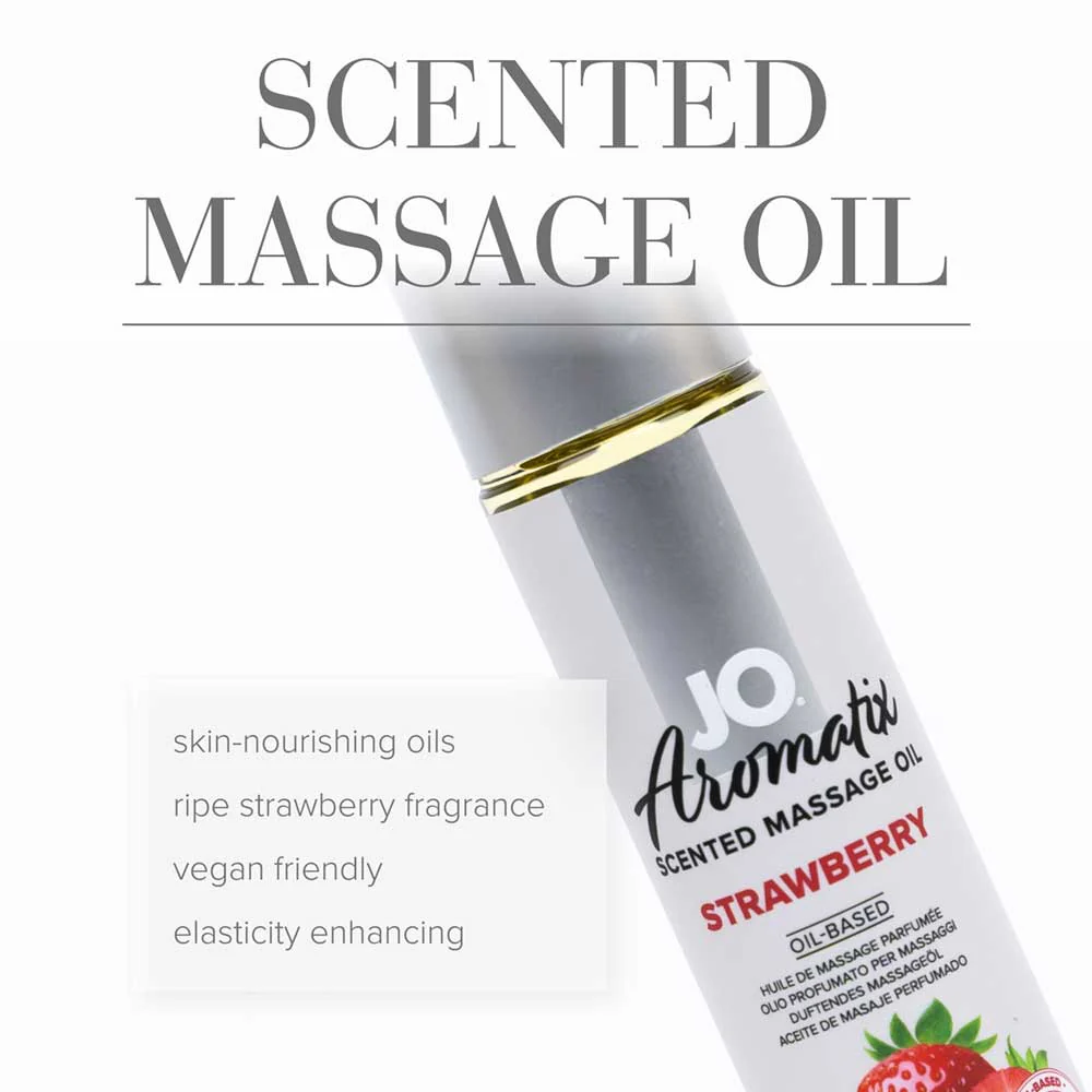 JO Aromatix Massage Oil Strawberry 120ml - Image 4