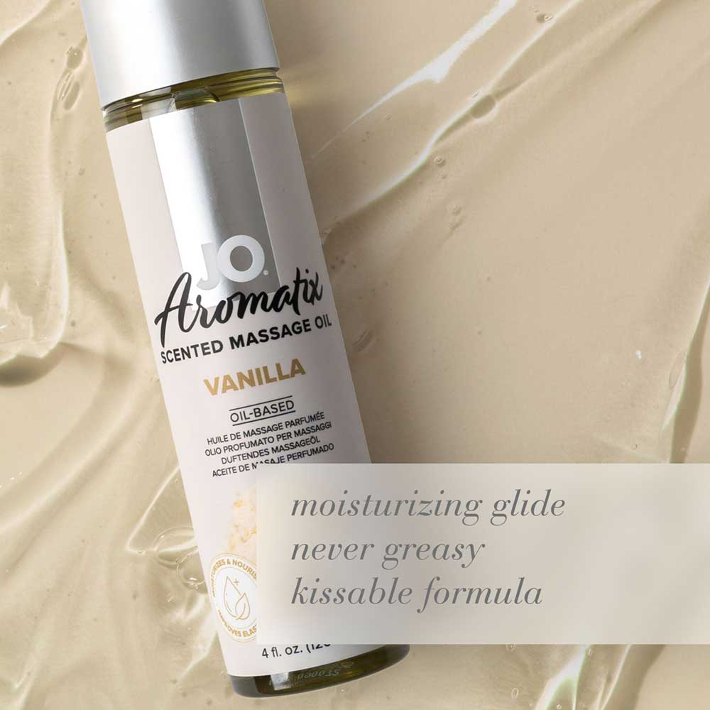 JO Aromatix Massage Oil Vanilla 120ml - Image 4