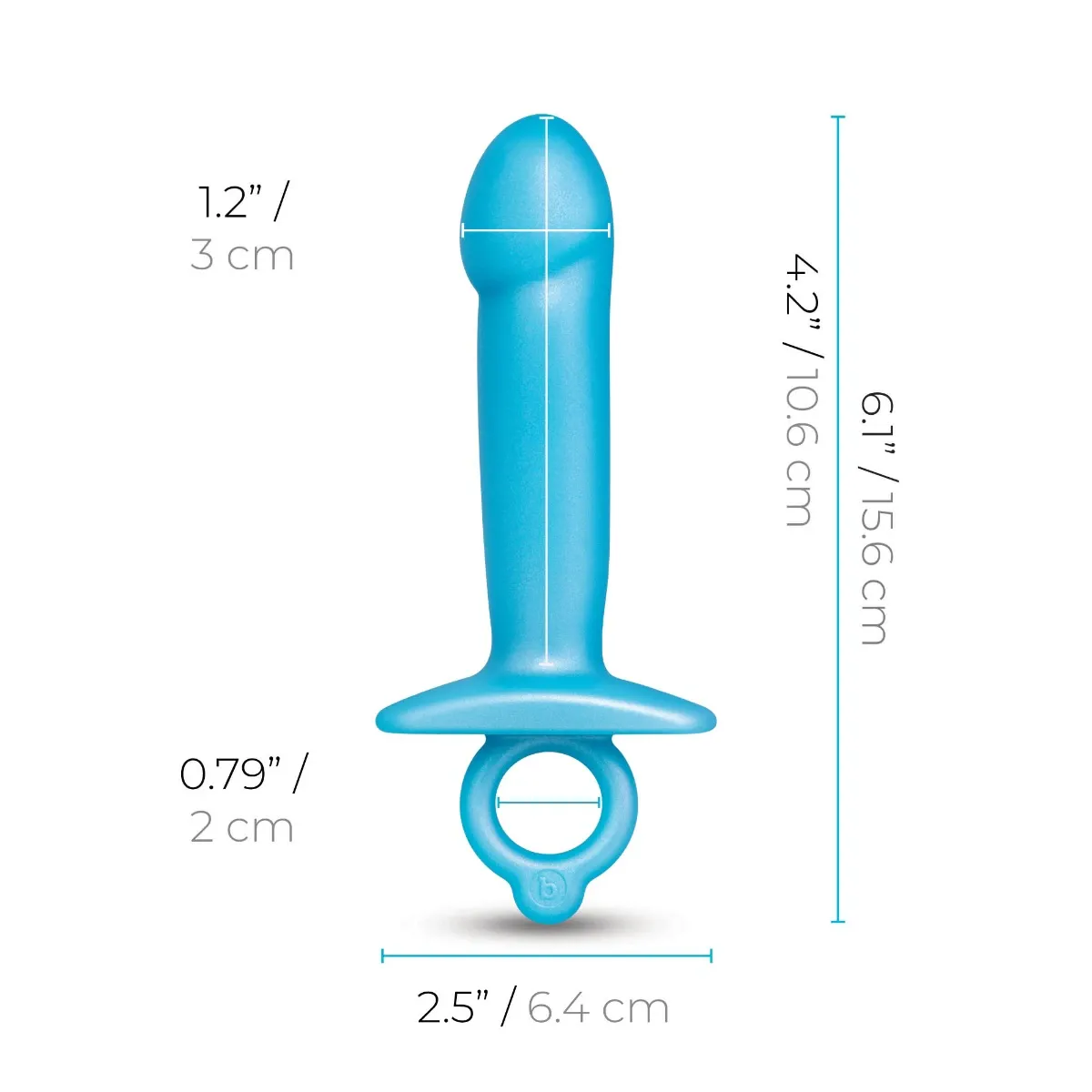 B-Vibe Butties Lil Dil Silicone Anal Dildo - Image 4