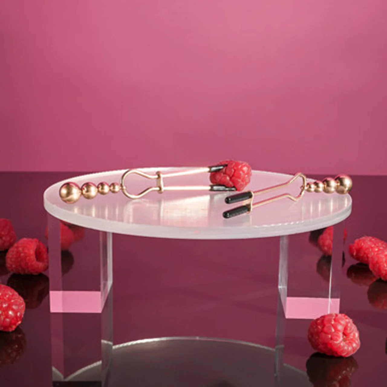 Selopa Beaded Nipple Clamps Rose Gold - Image 3