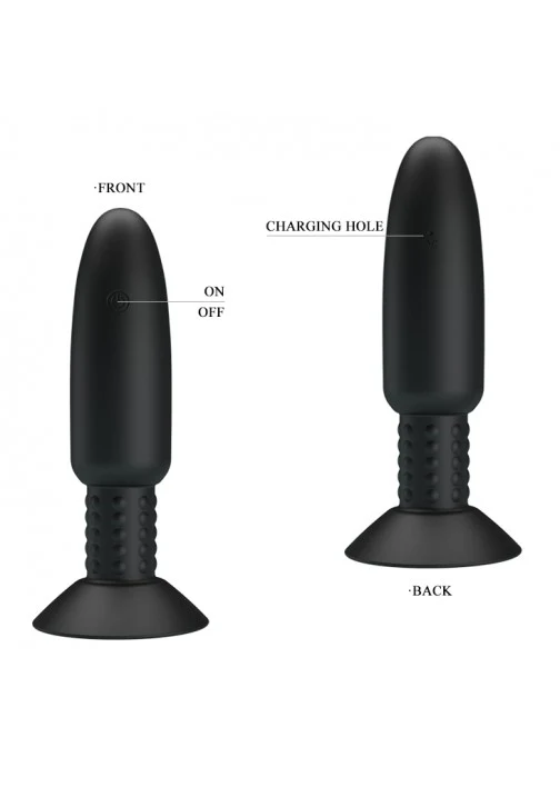 Pretty Love Beaded Rotating Plug Black w Remote Control - Image 4