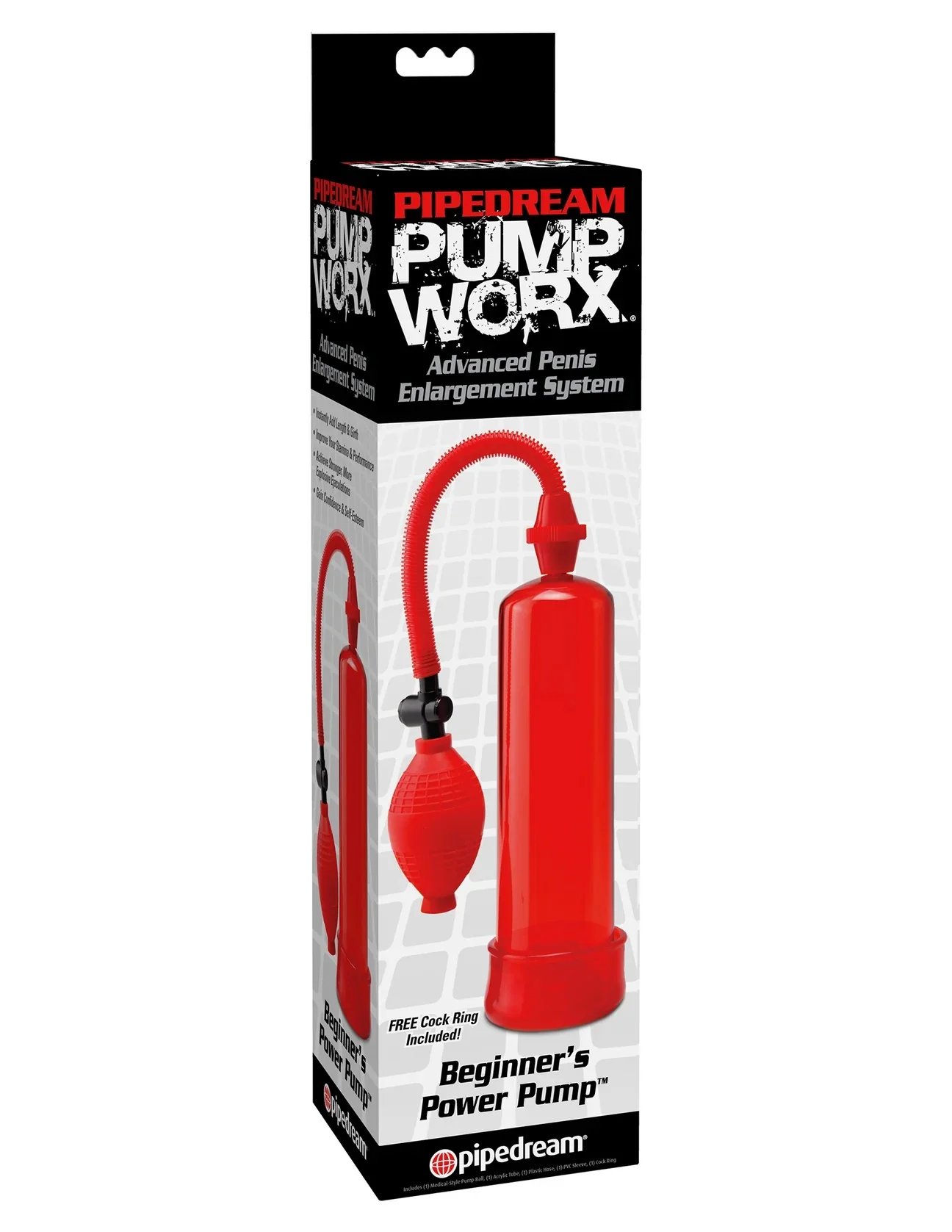 Pipedream Pump Worx Beginners Power Pump Red - Image 2