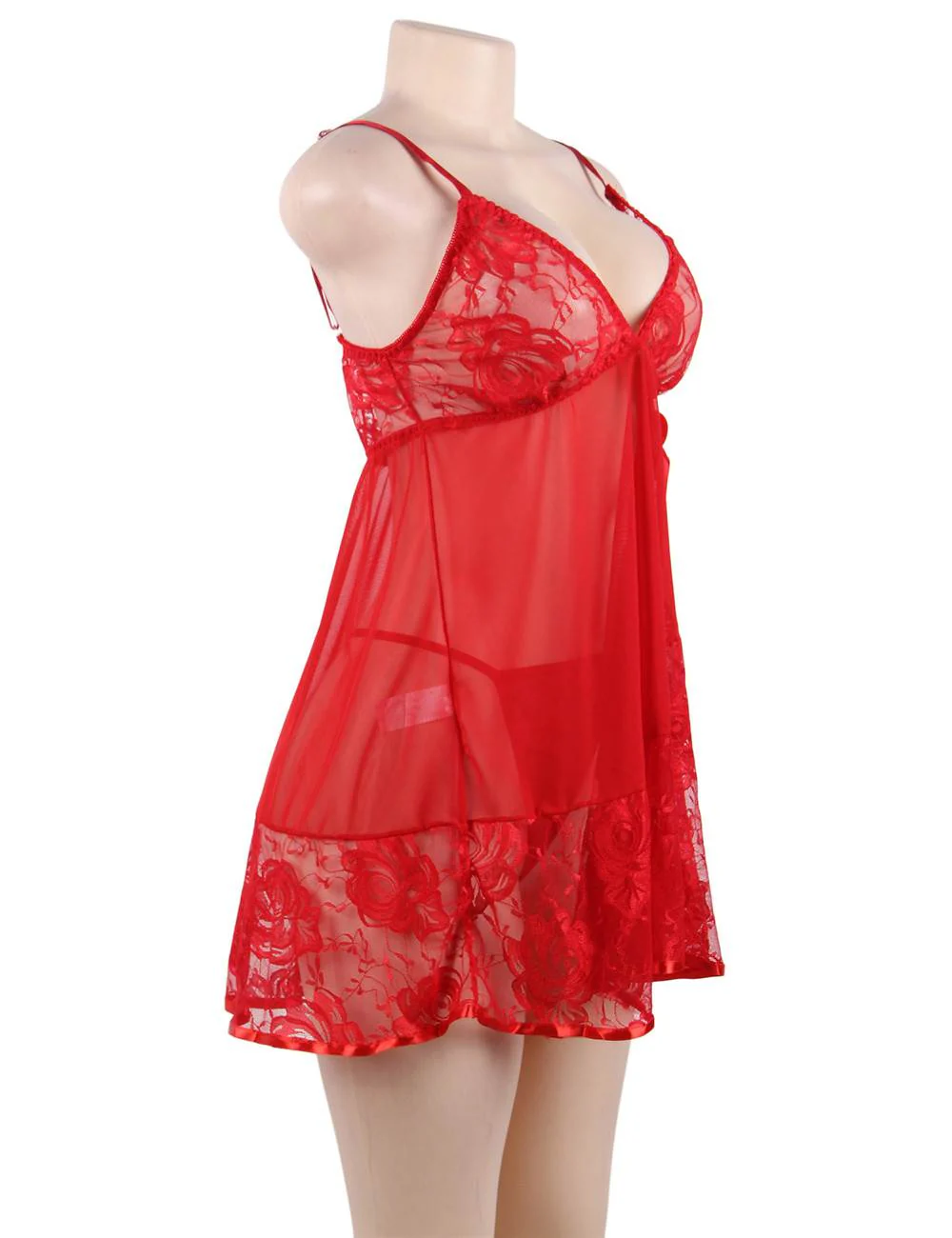 Oh Yeah Chemise Red R80158-3P XL - Image 3