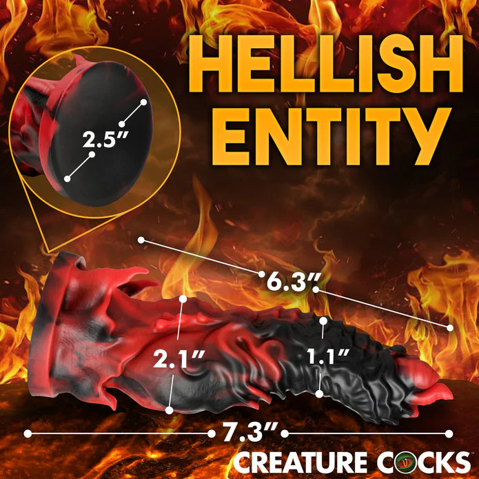 Creature Cocks Mephisto 7.3" Silicone Suction Cup Dildo - Image 9