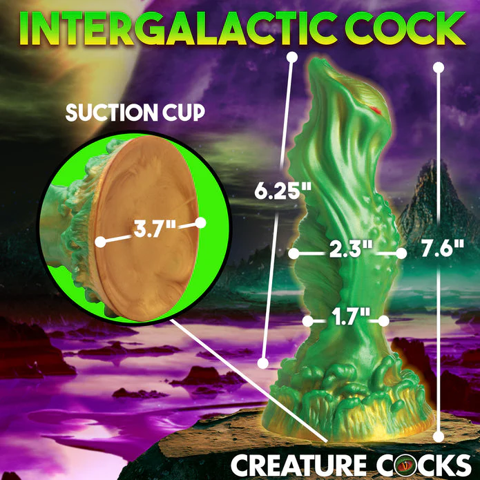 Creature Cocks Nebula 7.6" Silicone Suction Cup Dildo - Image 9