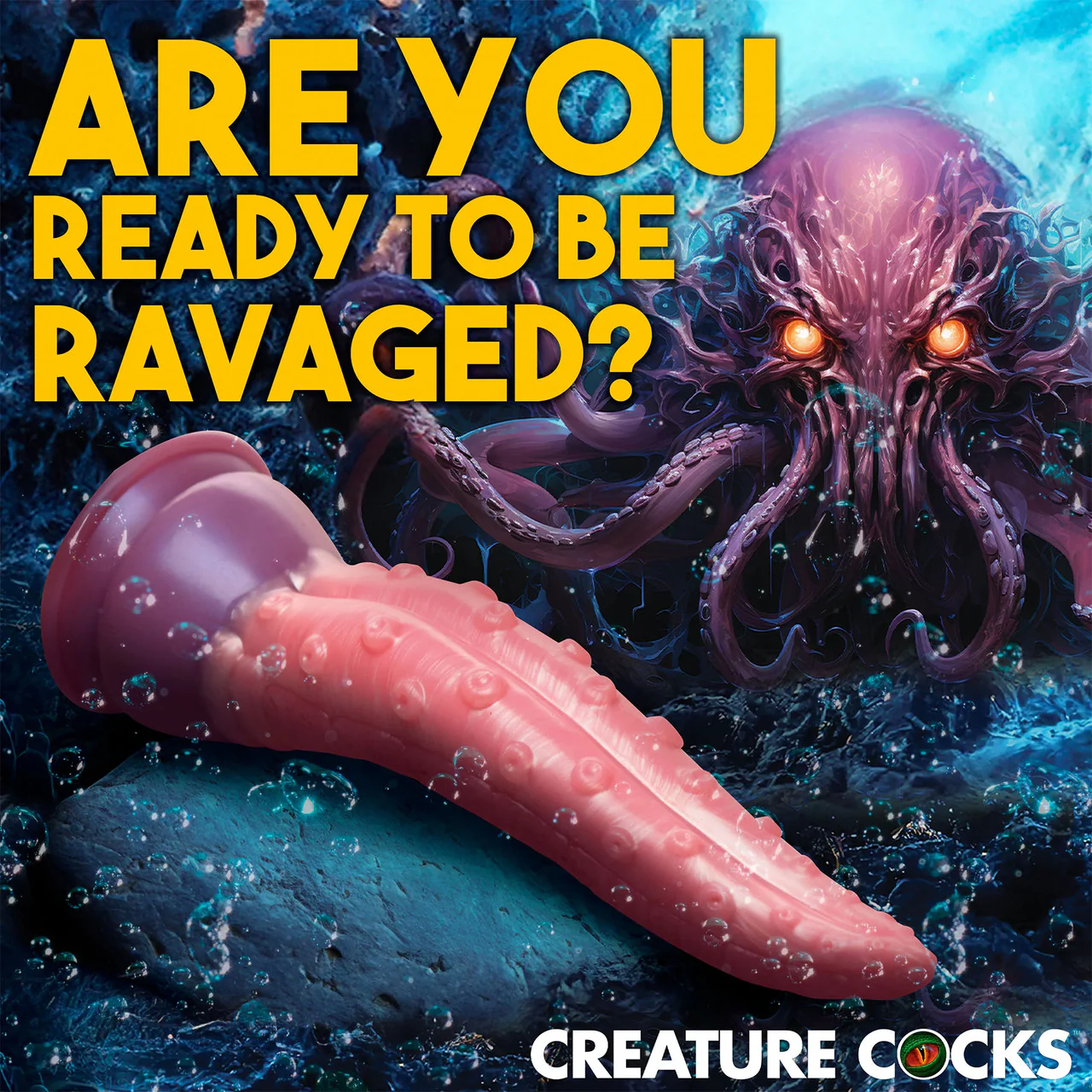 Creature Cocks Octoprobe Tentacle 12.25" Silicone Suction Cup Dildo - Image 2