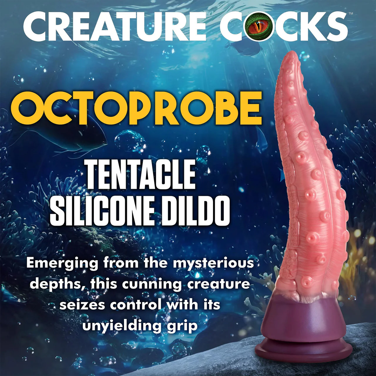 Creature Cocks Octoprobe Tentacle 12.25" Silicone Suction Cup Dildo - Image 5