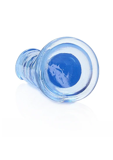 Realrock 6" Crystal Clear Dildo Blue - Image 3