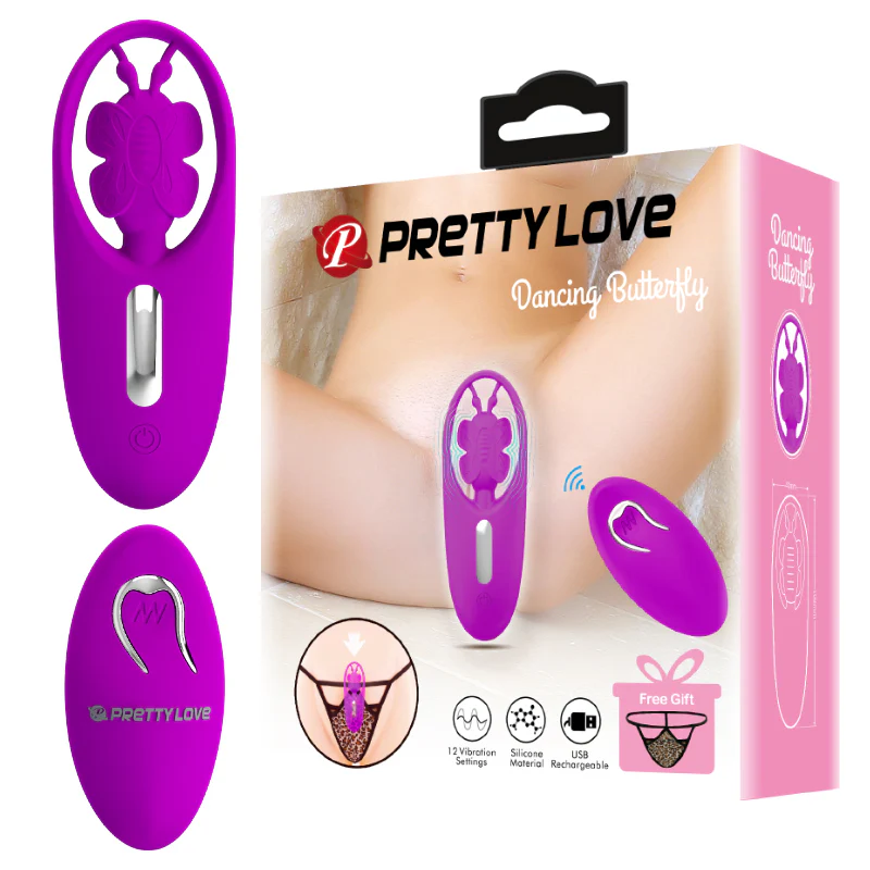 Pretty Love Dancing Butterfly Panty Vibe Purple 070ZW - Image 4