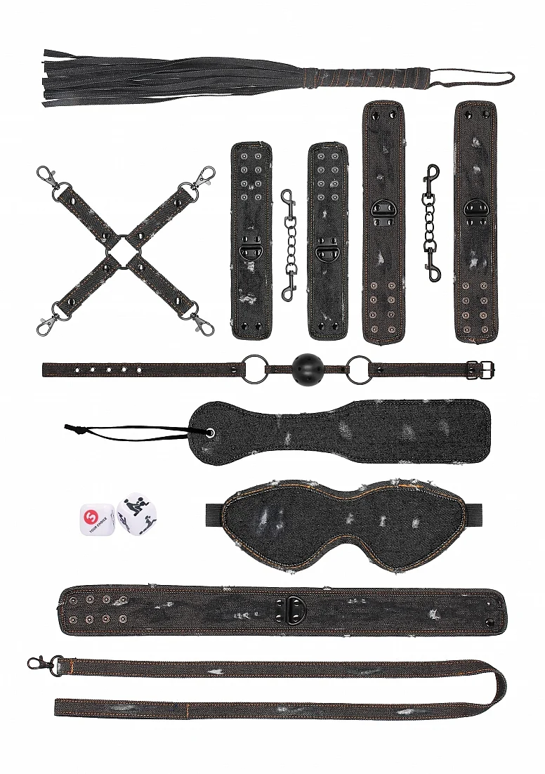 Ouch Denim Bondage Kit Black - Image 2