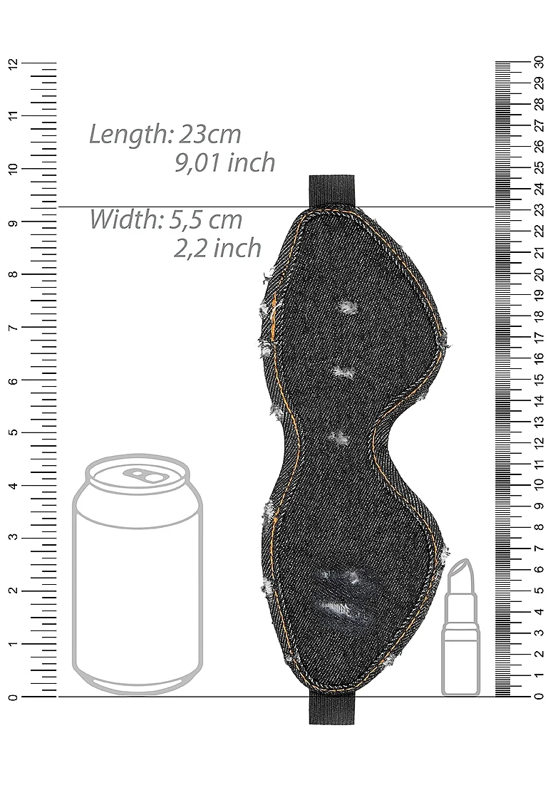 Ouch Denim Eye Mask Black - Image 4