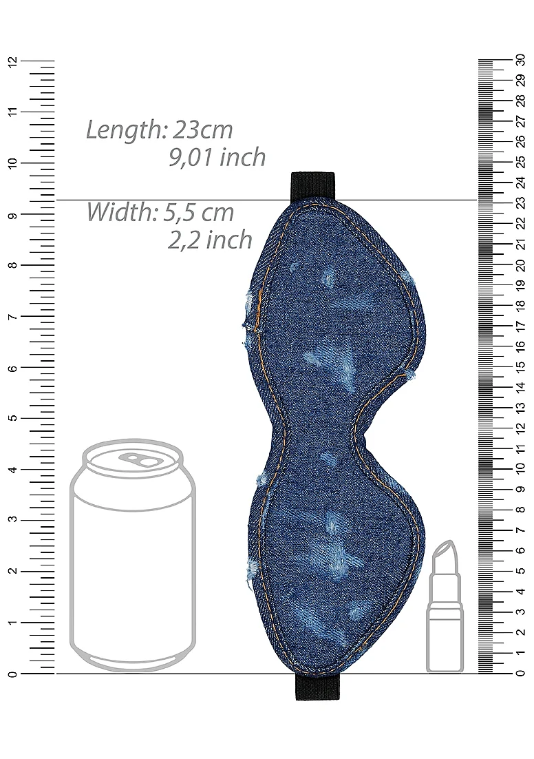 Ouch Denim Eye Mask Blue - Image 4
