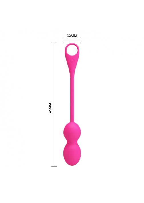 Pretty Love Elvira App Vibrating Kegel Balls - 212HP-1 Pink - Image 4