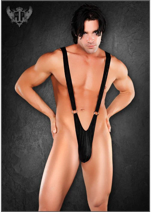 Male Power Euro Male Spandex Sling with Rings Black XL - Image 2