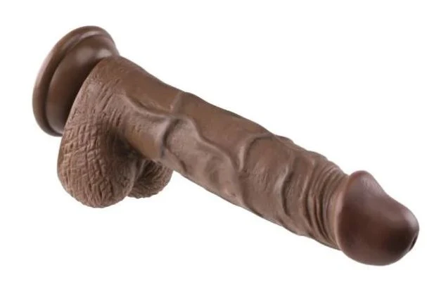 Evolved Realistic Dildo 8" Dark - Image 3