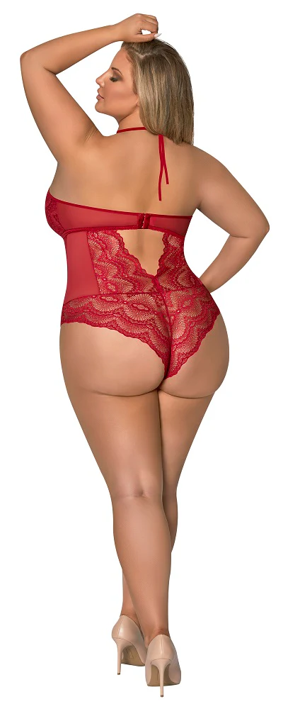 Exposed Sugar & Spice Teddy with Snap Crotch Red Queen M254 - Image 2