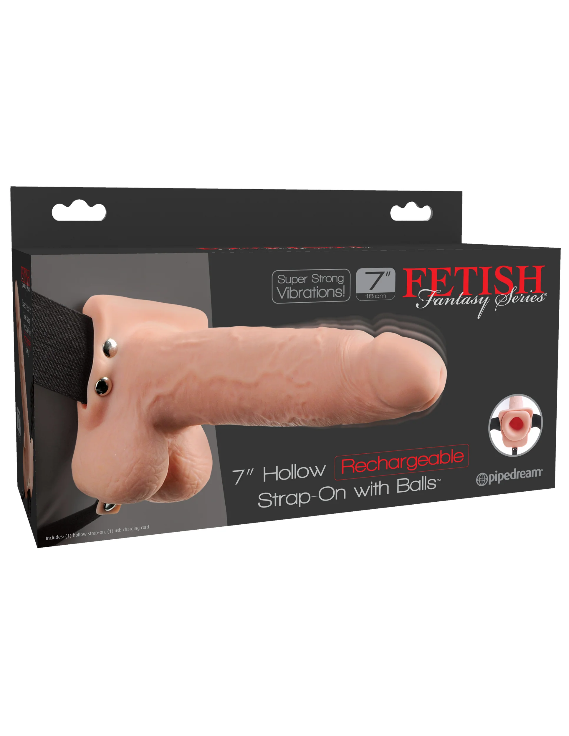 Fetish Fantasy 7 Hollow Recharge StrapOn Balls Fles