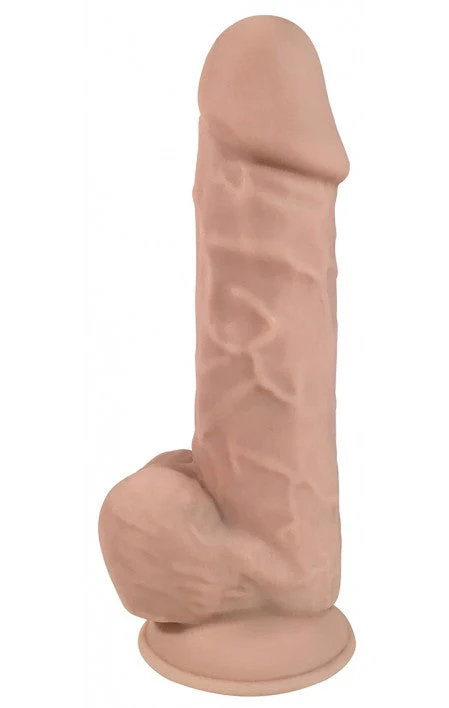 Fleshstixxx 8" Silicone Dong w Balls - Vanilla - Image 2