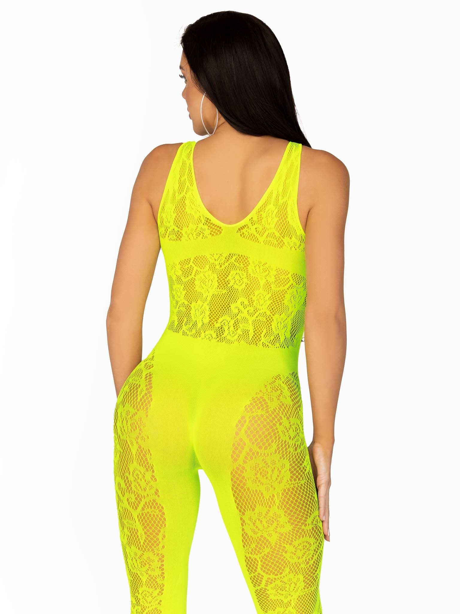 Leg Ave Floral Footless Bodystocking onesize - 89308 - Image 4