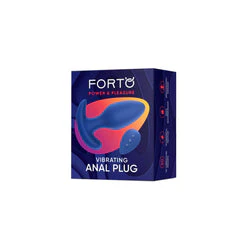 Forto Vibrating Anal Plug Blue