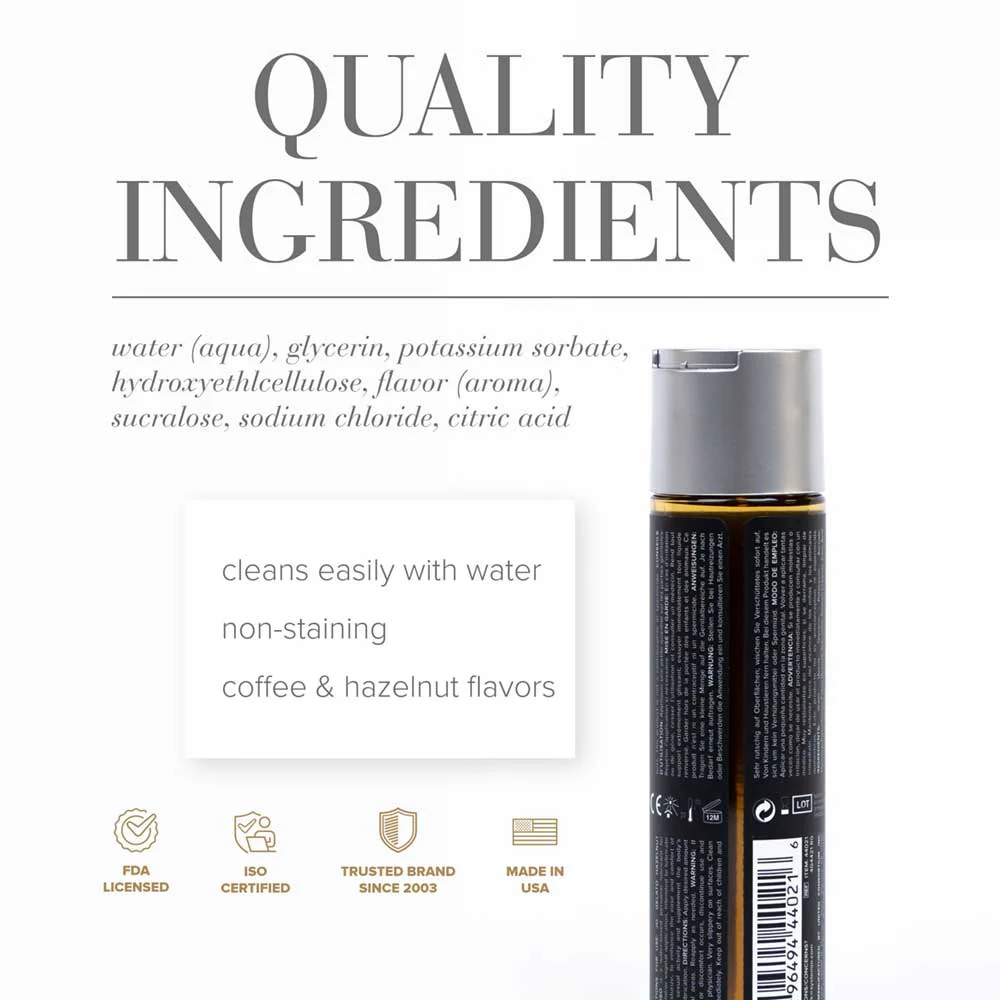 JO Gelato Hazelnut Espresso Flavoured Lube 120ml - Image 2