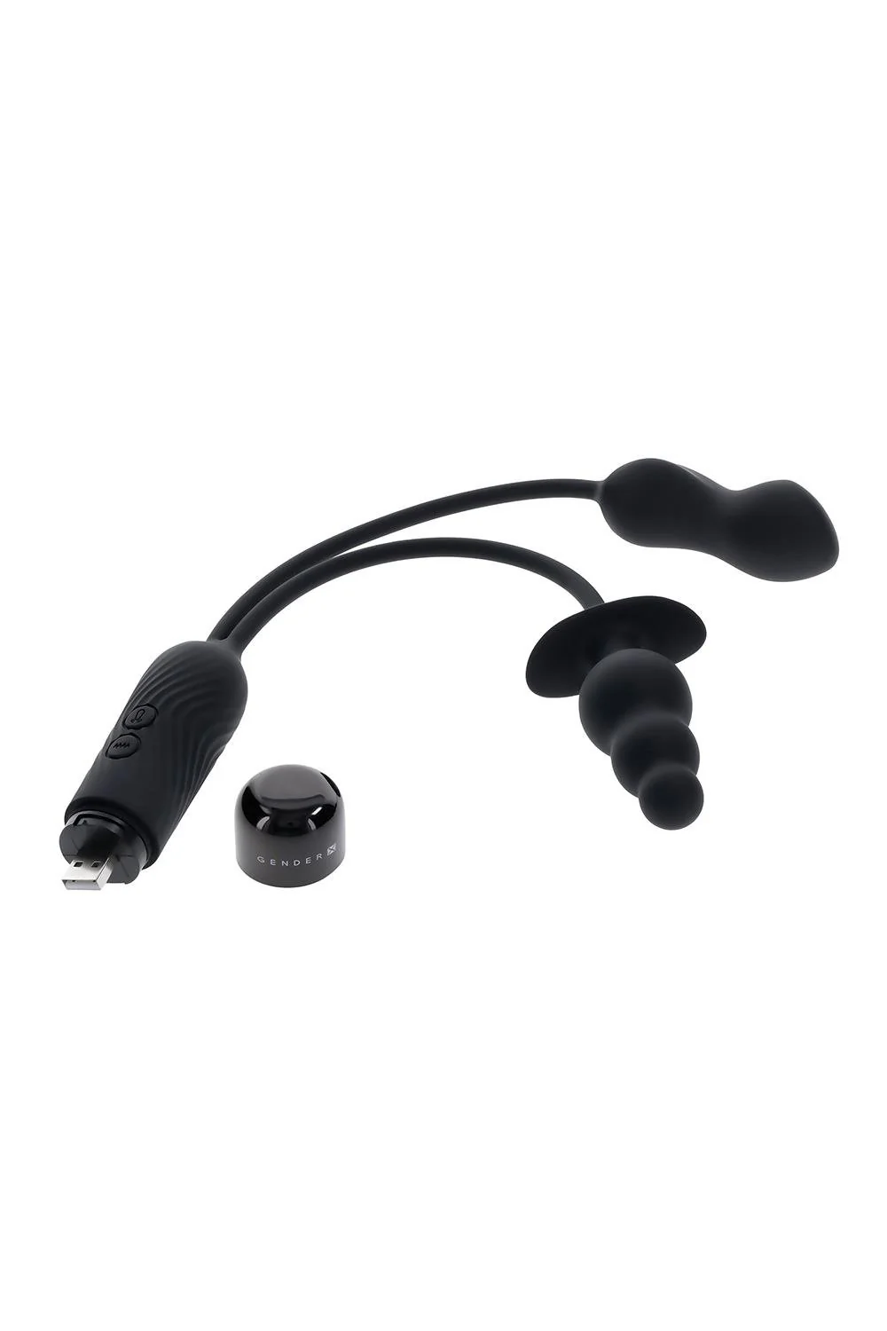 Double My Pleasure Beaded Plug and Mini-Vibe - Image 12