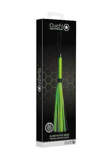 Ouch Glow In The Dark - Bonded Leather Flogger