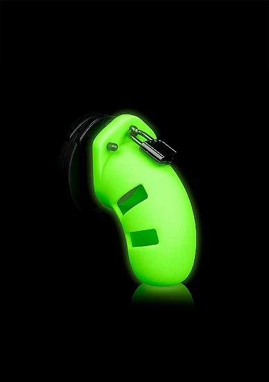 Ouch Glow In The Dark - Silicone Cock Cage 3.5" - Image 2
