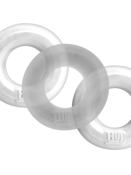 Huj Hunky Junk 3pk Ring White/Clear Ice - Image 2