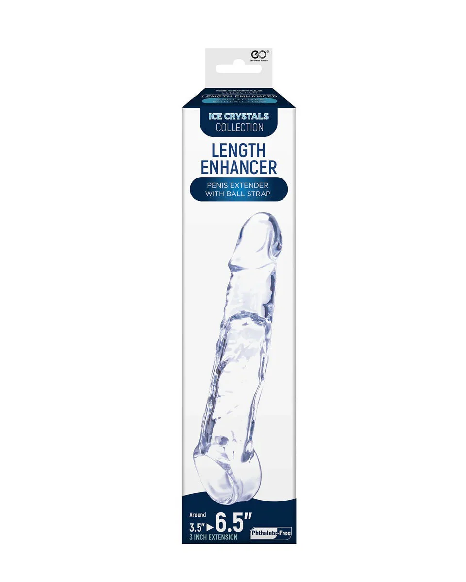 Ice Crystals Collection Length Enhancer Penis Extender Sleeve 6.5"
